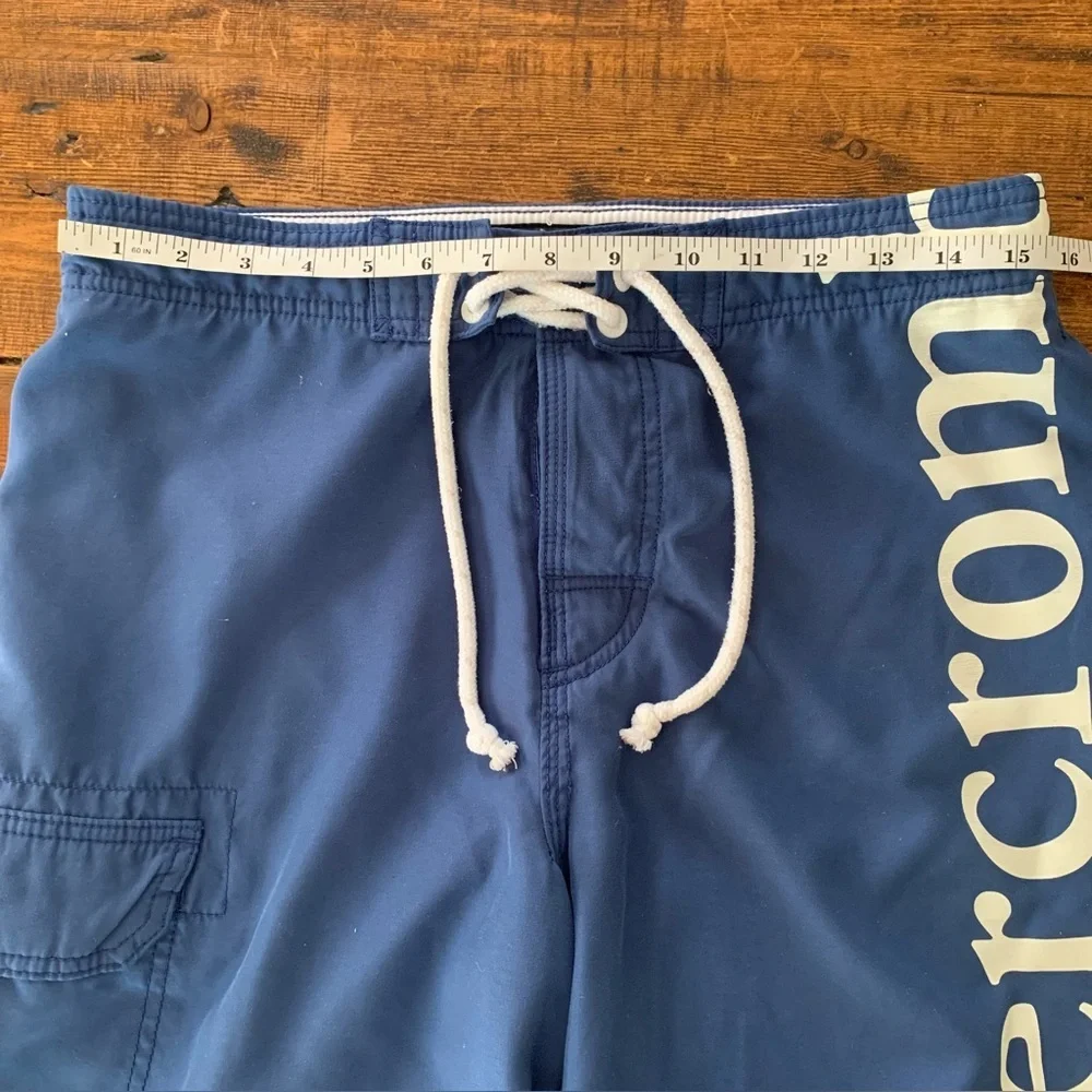 Abercrombie Boys Swim Shorts Spellout Board Shorts Sz XL